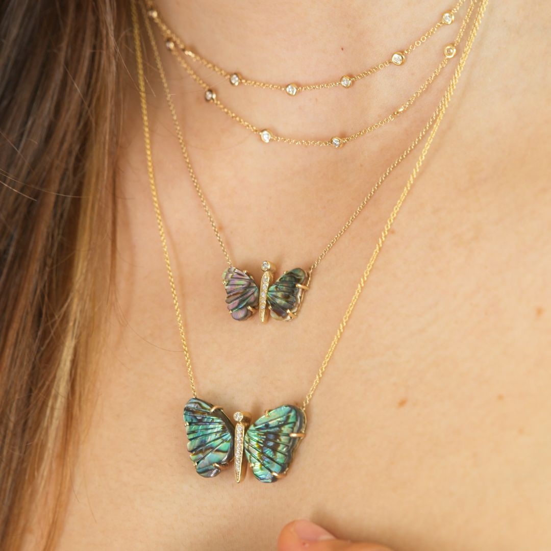 Double Layer Bezel Daimond Choker Necklace