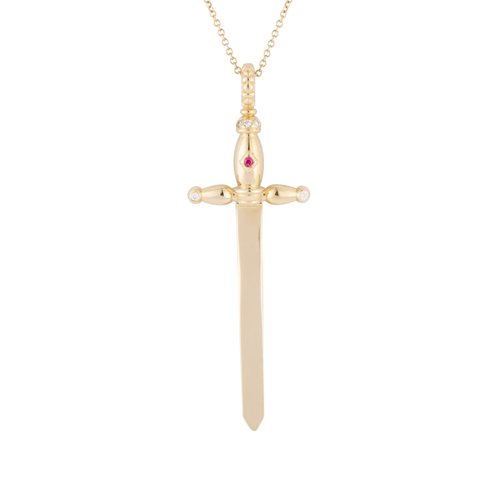 Peace & Love Sword Pendant - Nina Segal Jewelry