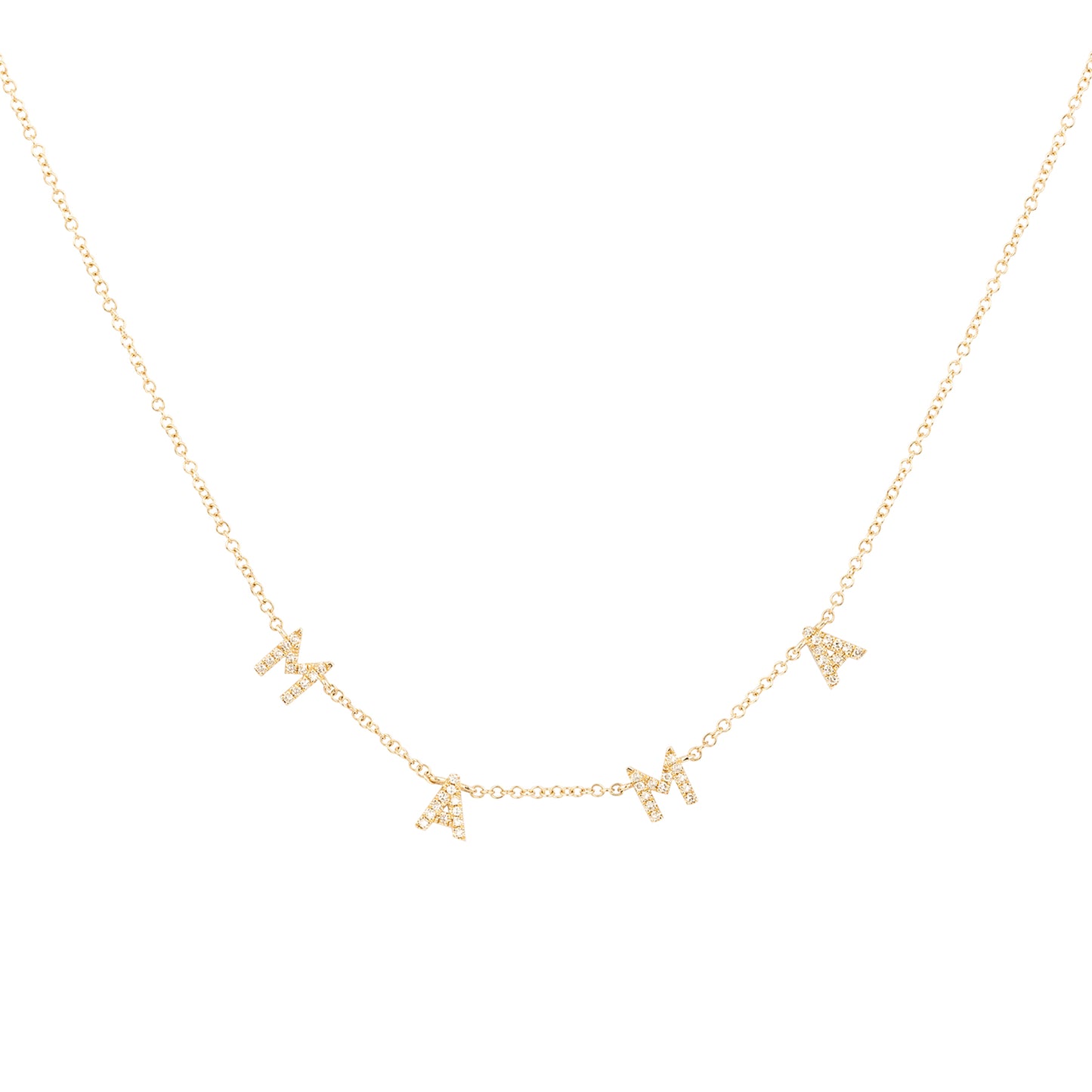 Diamond MAMA Necklace - Nina Segal Jewelry
