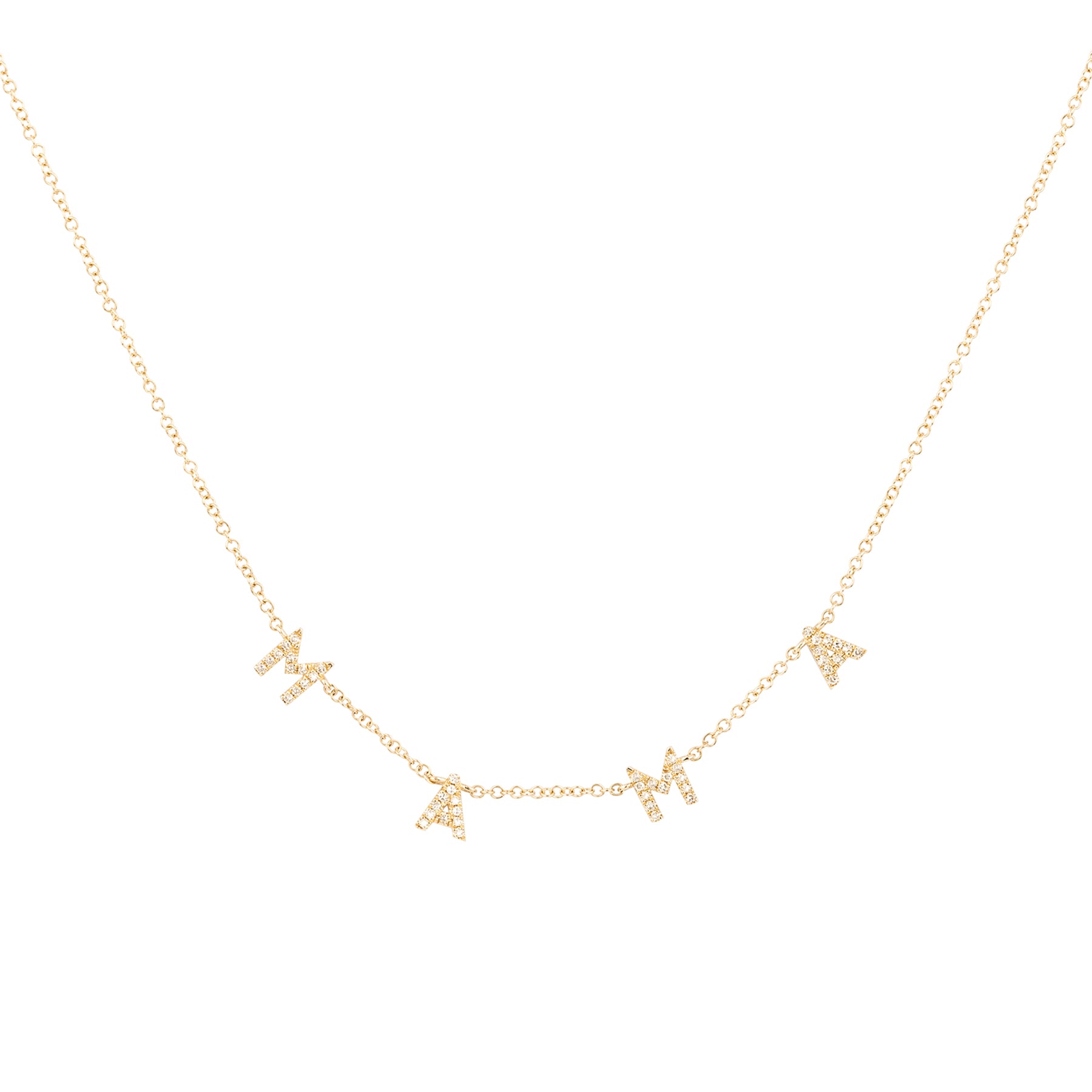 Diamond MAMA Necklace - Nina Segal Jewelry