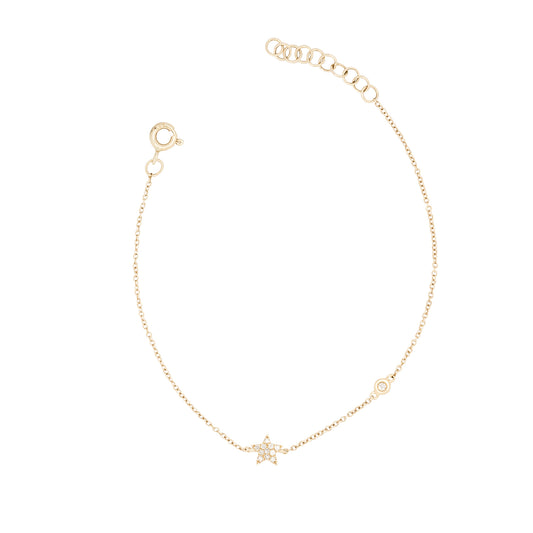 Pave Star Diamond Bezel Bracelet - Nina Segal Jewelry