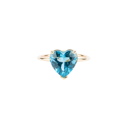 Gem Candy Sky Blue Topaz Heart Ring - Nina Segal Jewelry