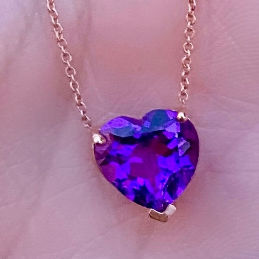 Gem Candy Amethyst Heart Necklace - Nina Segal Jewelry