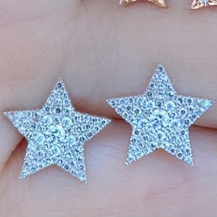 .35 Carat Big Diamond Star Studs - Nina Segal Jewelry