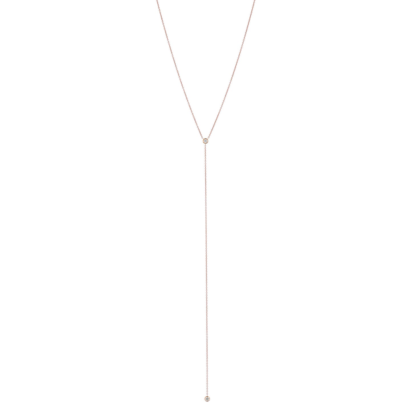 Double Diamond Lariat Long - Nina Segal Jewelry