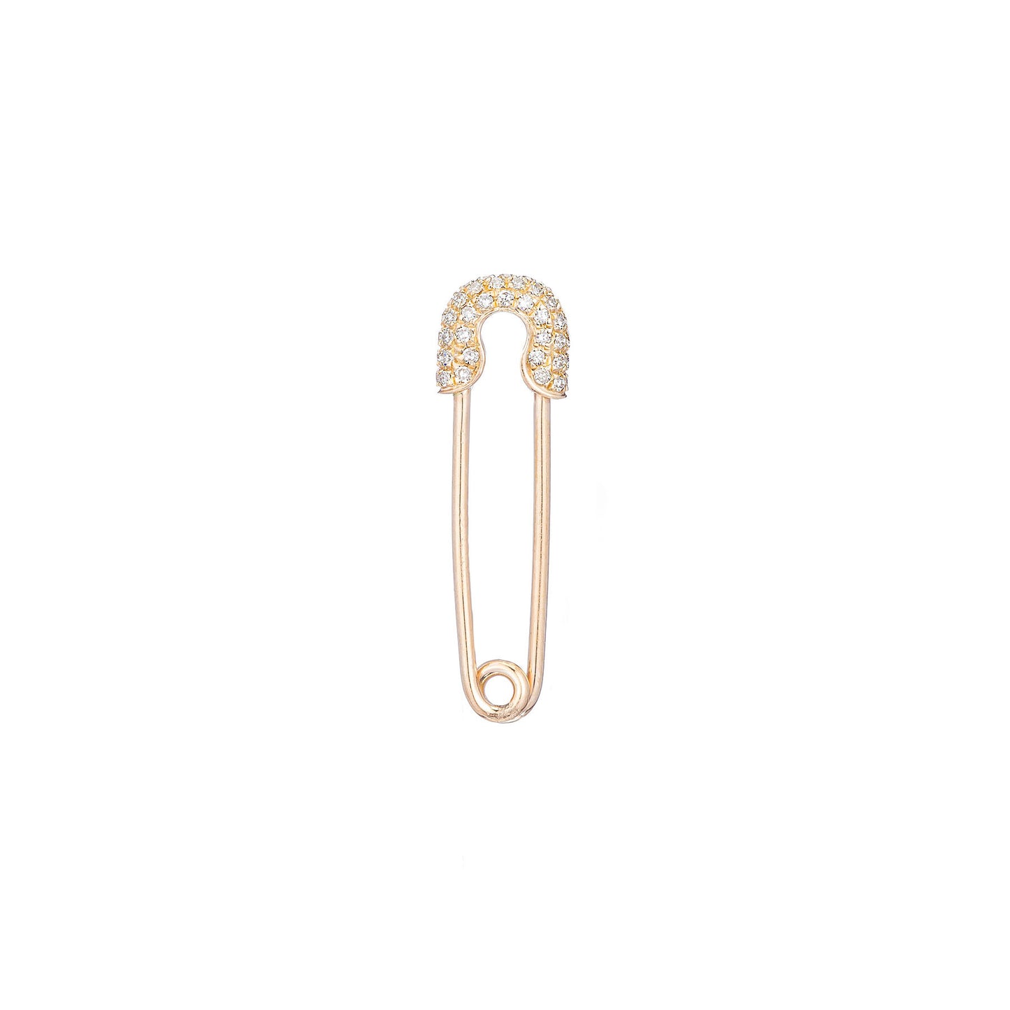 Diamond Full Pave Safety Pin Small - Nina Segal Jewelry
