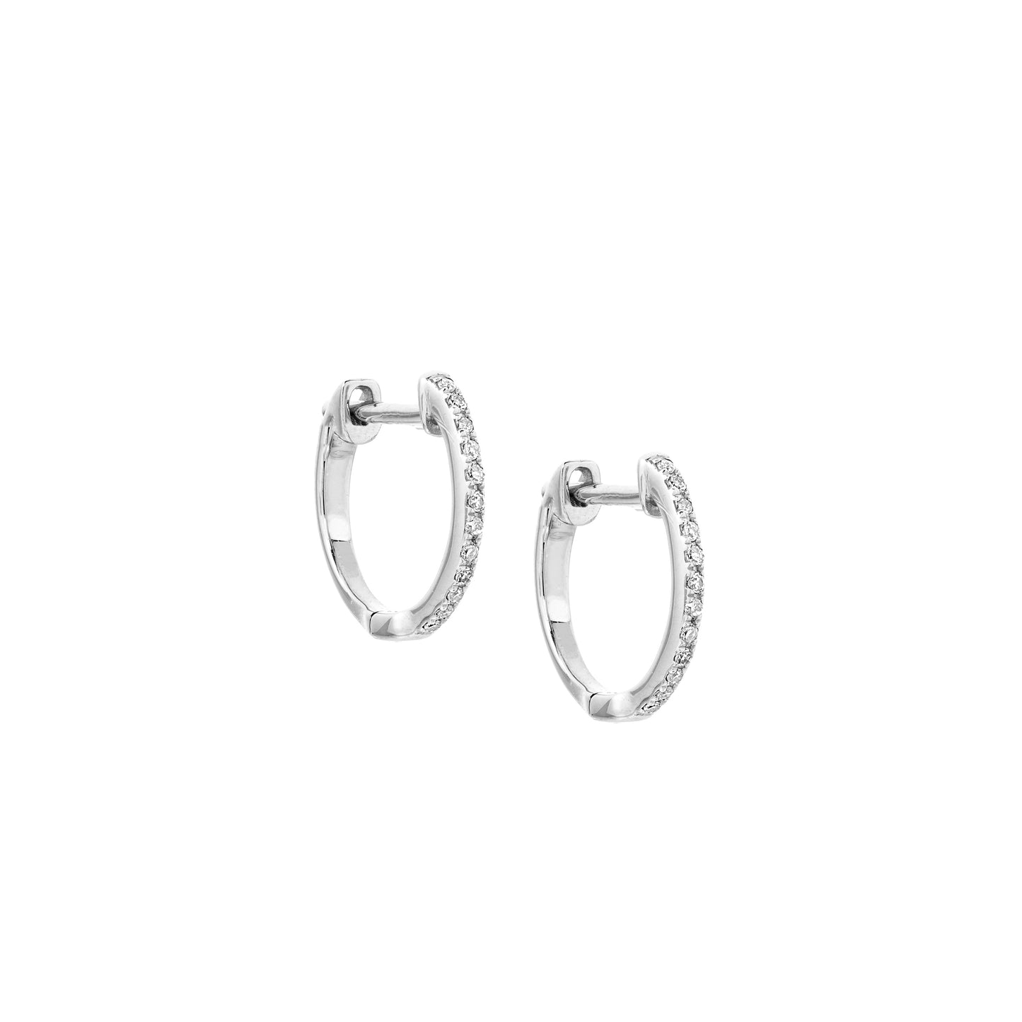 Medium Diamond Huggies - Nina Segal Jewelry