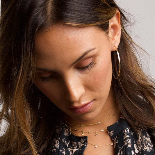 Thin Flat Large Hoop - Nina Segal Jewelry