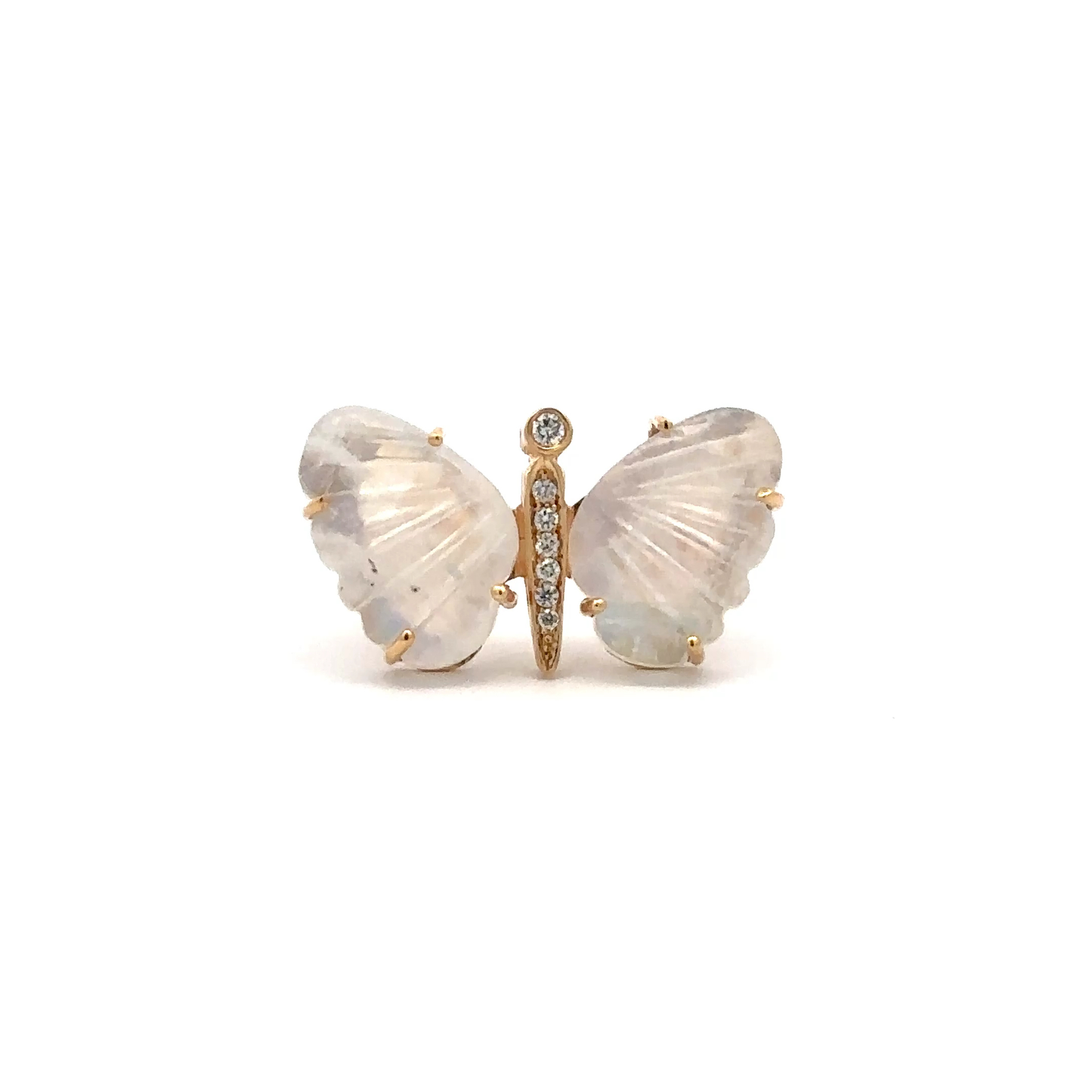 Medium Moonstone Butterfly Ring