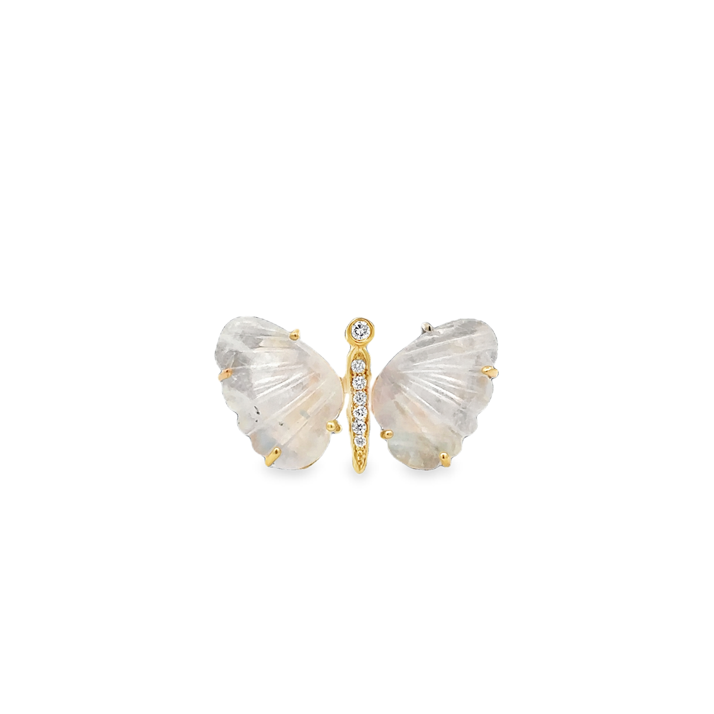 Medium Moonstone Butterfly Ring