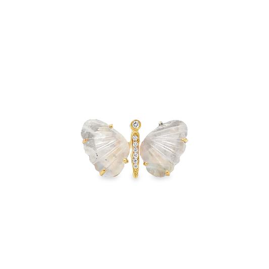 Medium Moonstone Butterfly Ring