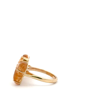 Medium Citrine Butterfly Ring