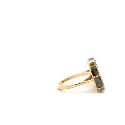 Medium Labradorite Butterfly Ring