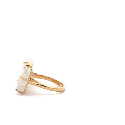 Medium Moonstone Butterfly Ring