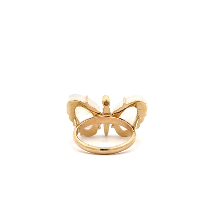Medium Moonstone Butterfly Ring