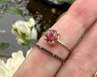 Round Tourmaline Gem Candy Ring