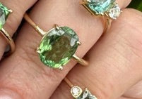 Oval Tourmaline Gem Candy Ring