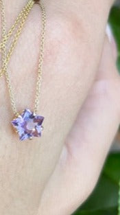 Amethyst Star Gem Candy Necklace