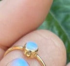 Bezel Set Opal Ring