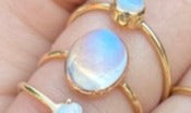 Moonstone Cabashon Ring