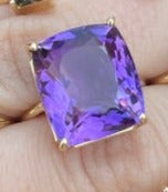 6CT Amethyst Gem Candy Ring