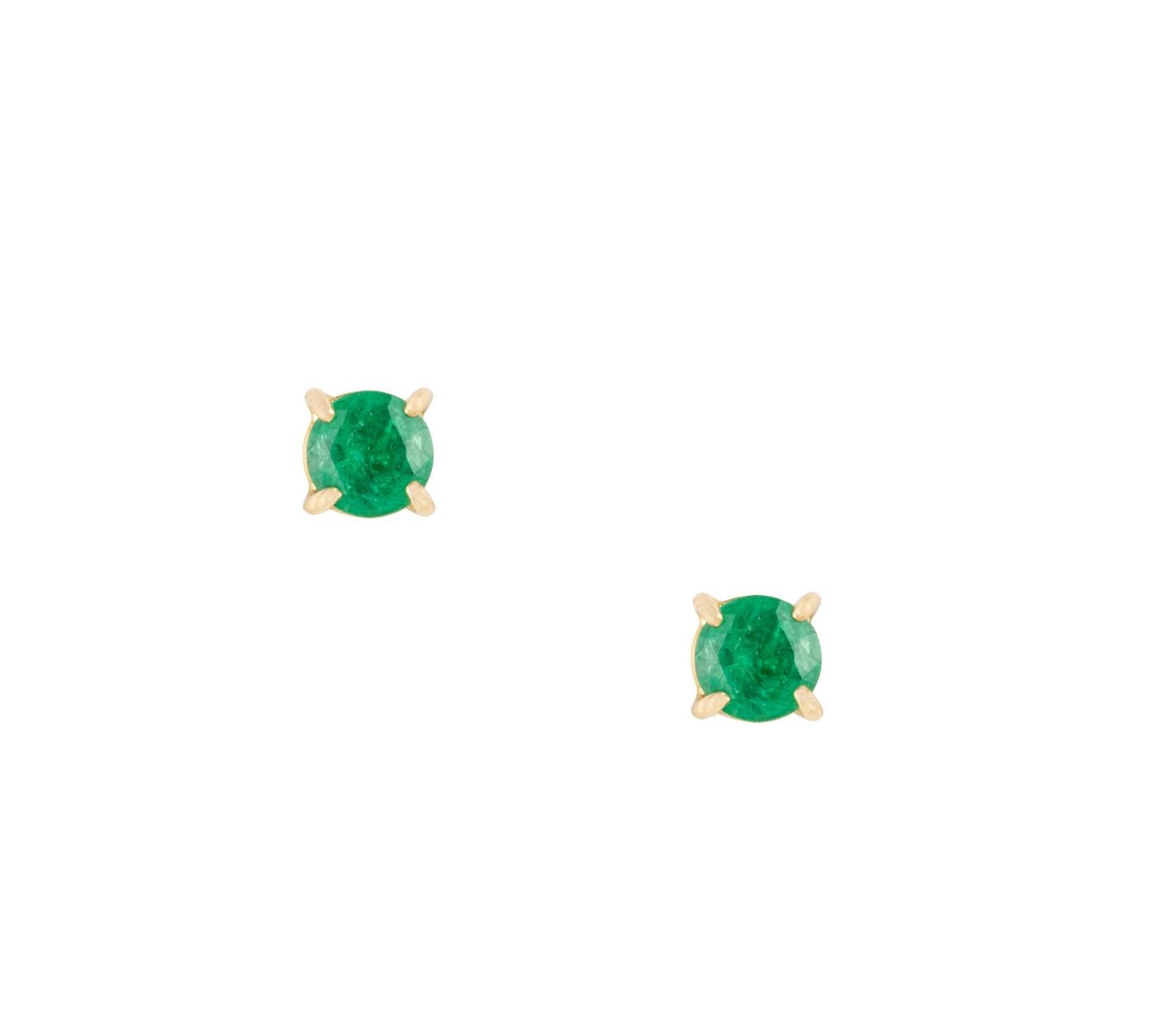 1.24 Ct Emerald Studs - Nina Segal Jewelry