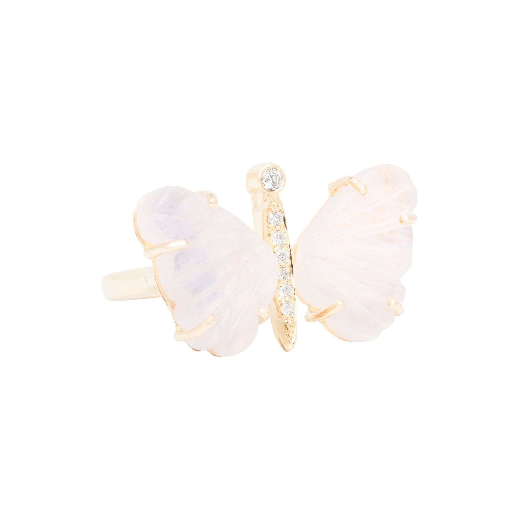 Medium Moonstone Butterfly Ring - Nina Segal Jewelry