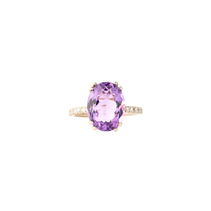 Amethyst Diamond Band Gem Candy Ring - Nina Segal Jewelry