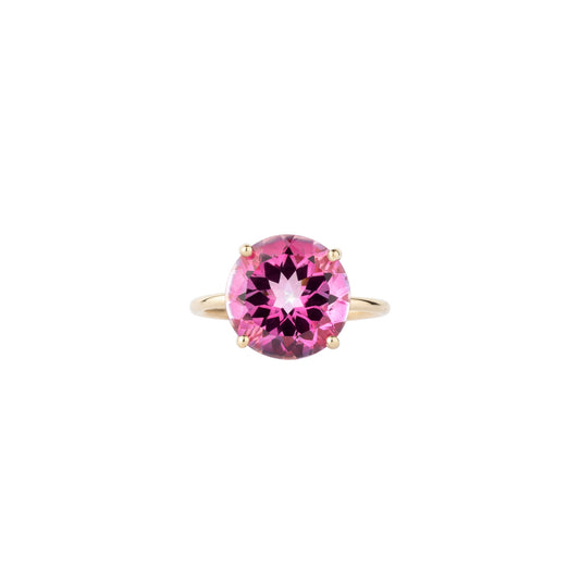 Big Pink Topaz Gem Candy Round Ring - Nina Segal Jewelry