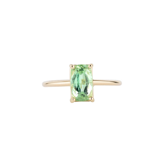 Gem Candy Light Green Tourmaline Rectangle Ring - Nina Segal Jewelry