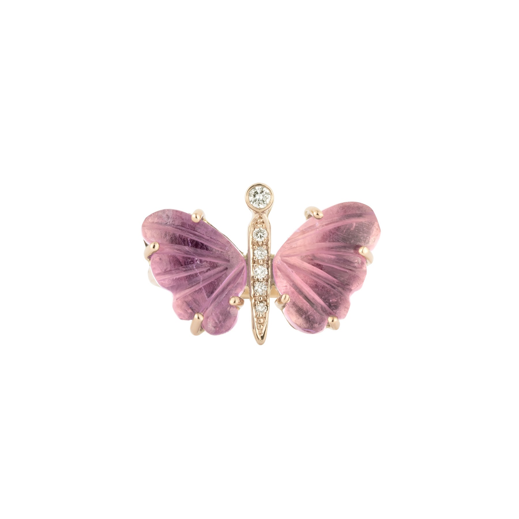 Small Amethyst Butterfly Ring - Nina Segal Jewelry