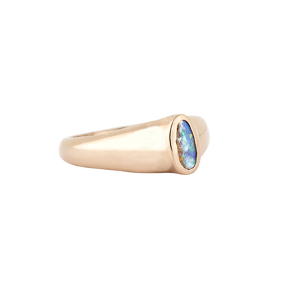 Australian Opal Oval Lifted Dome Ring - Nina Segal Jewelry