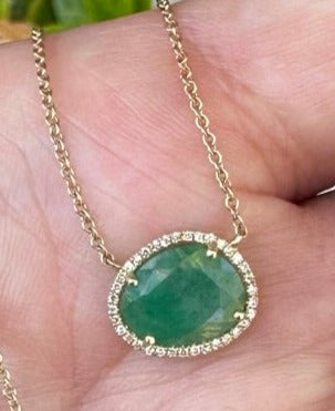 Organic Emerald Necklace