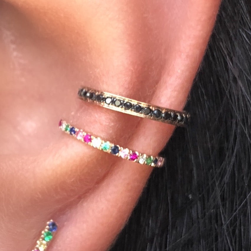 Rainbow Sapphire Ear Cuff - Nina Segal Jewelry