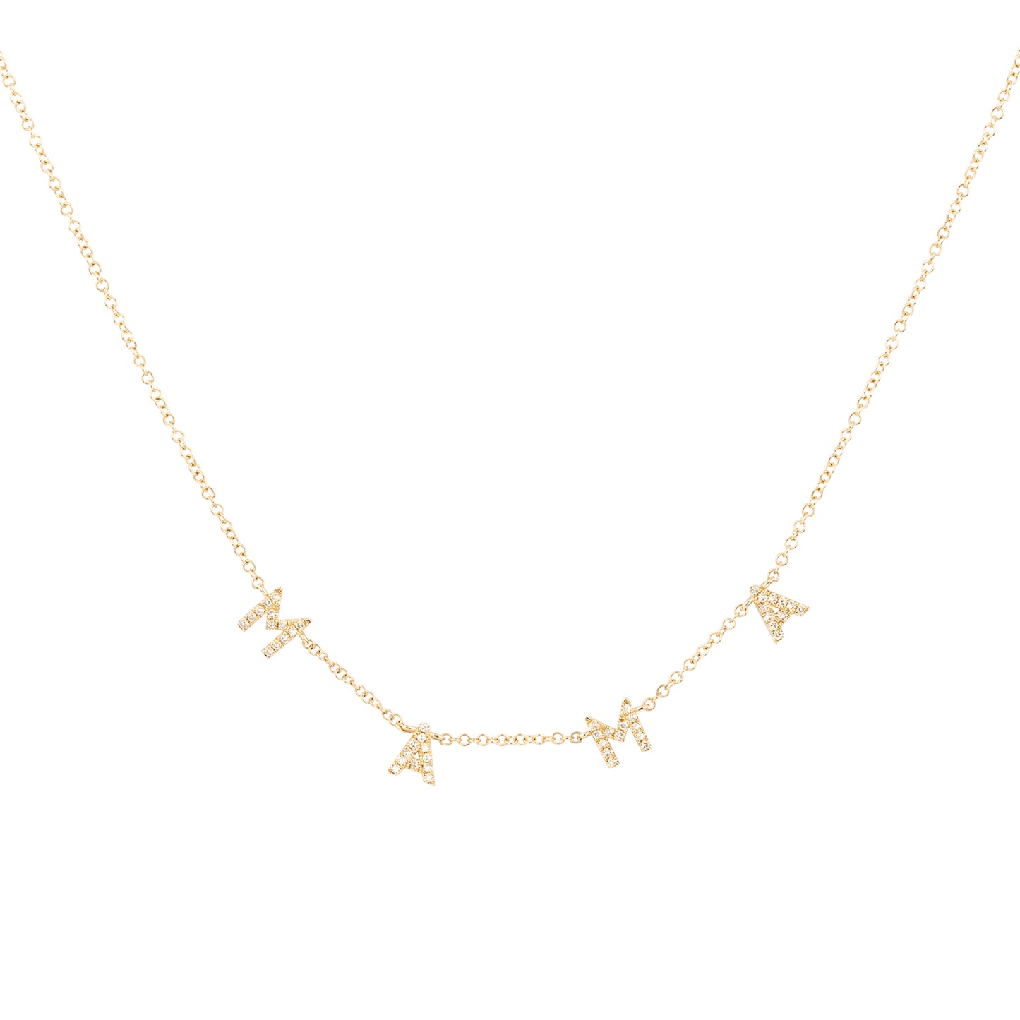 Diamond MAMA Necklace - Nina Segal Jewelry