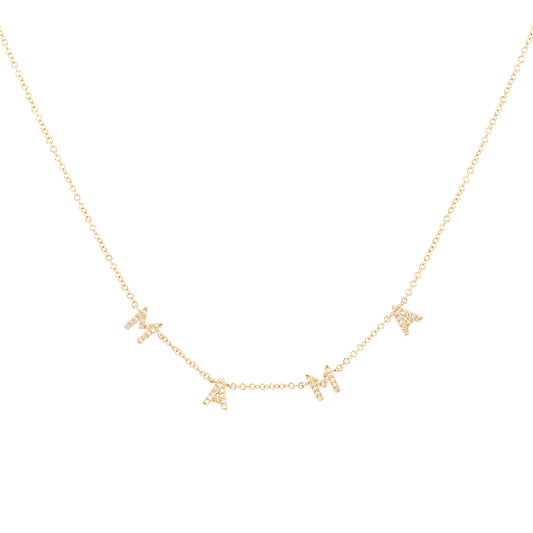 Diamond MAMA Necklace - Nina Segal Jewelry