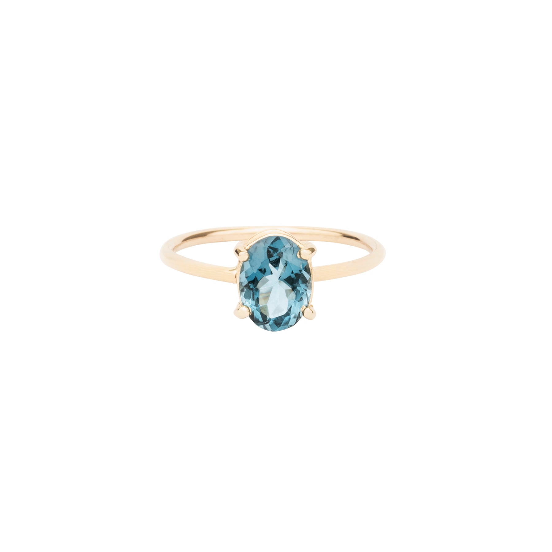 Gem Candy London Blue Topaz Oval Ring - Nina Segal Jewelry