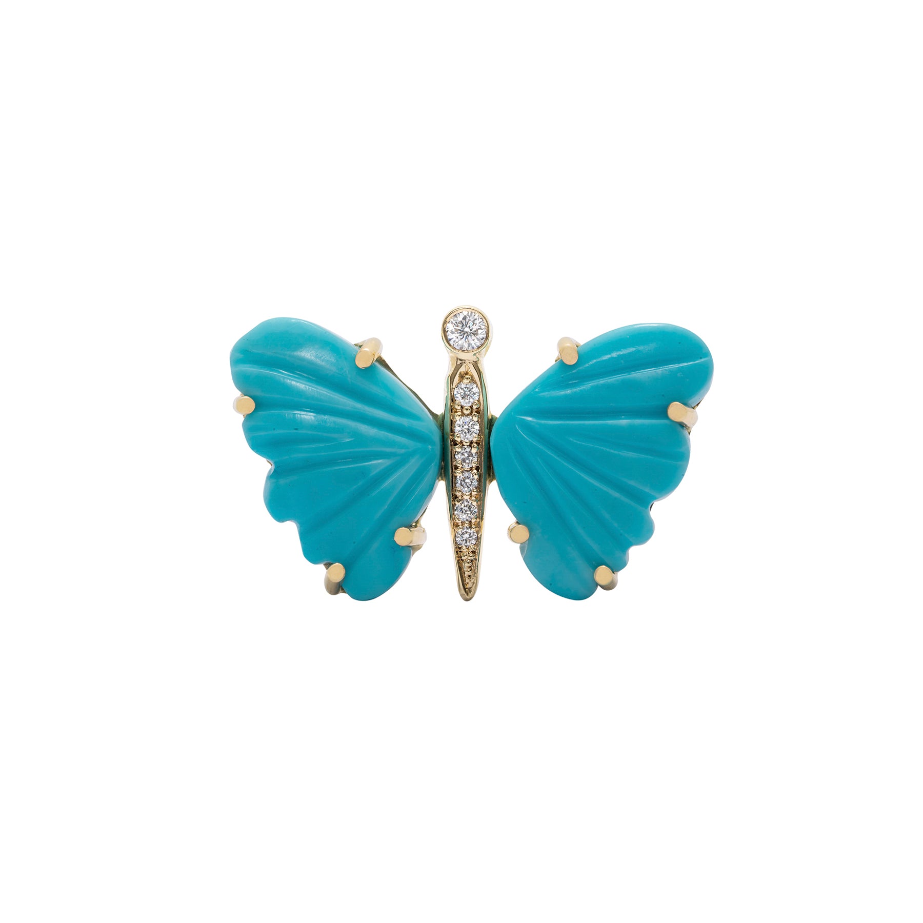 Medium Turquoise Butterfly ring - Nina Segal Jewelry