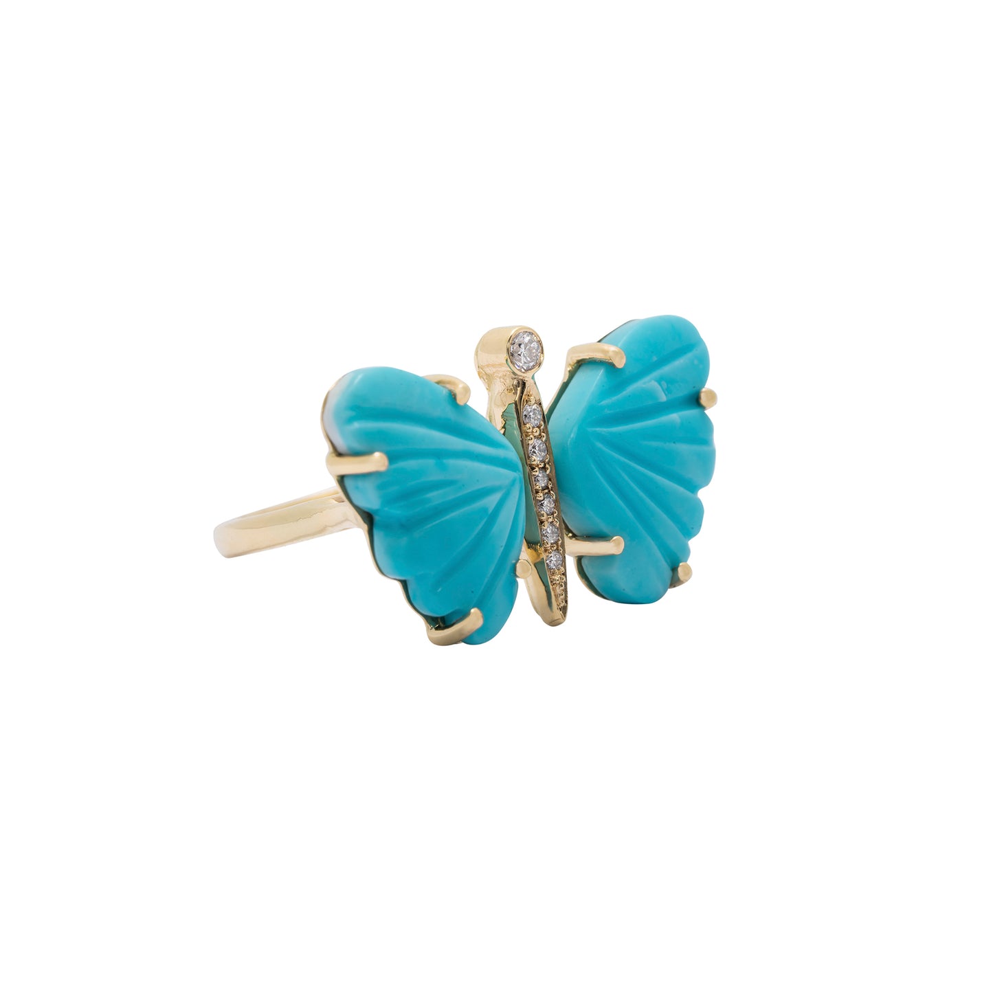 Medium Turquoise Butterfly ring - Nina Segal Jewelry