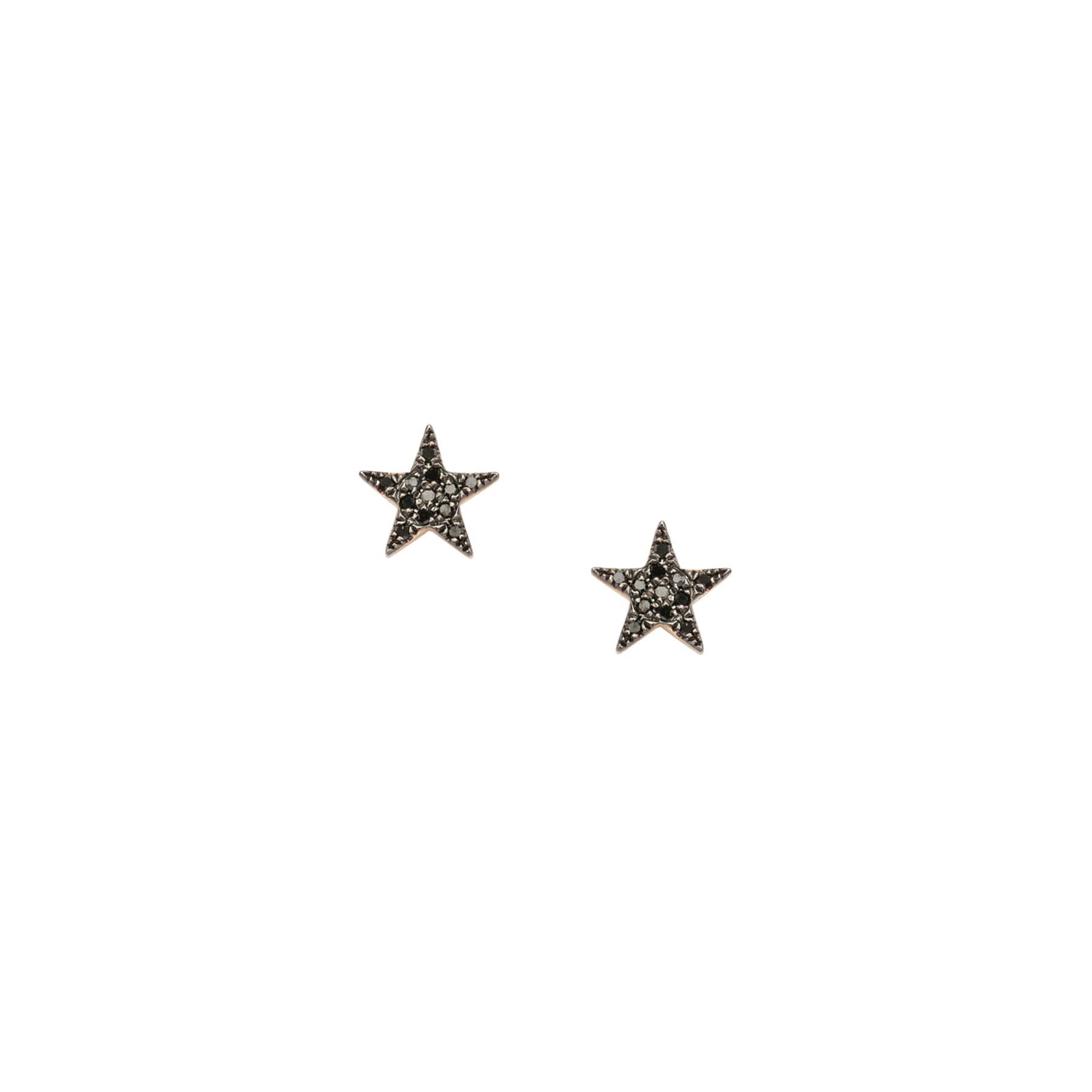 Pointy Star Black Diamond Studs - Nina Segal Jewelry