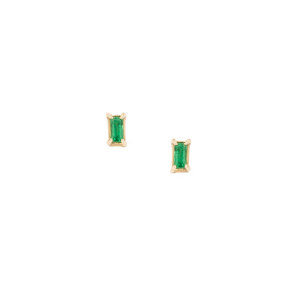 Gem Candy Emerald Baguette Studs - Nina Segal Jewelry