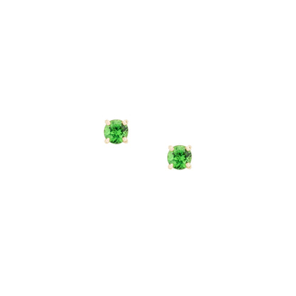 Gem Candy Tiny Tsavorite Round Studs - Nina Segal Jewelry