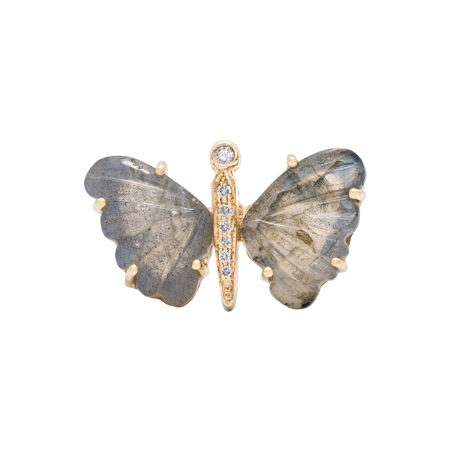 Labradorite Butterfly Diamond Ring - Nina Segal Jewelry