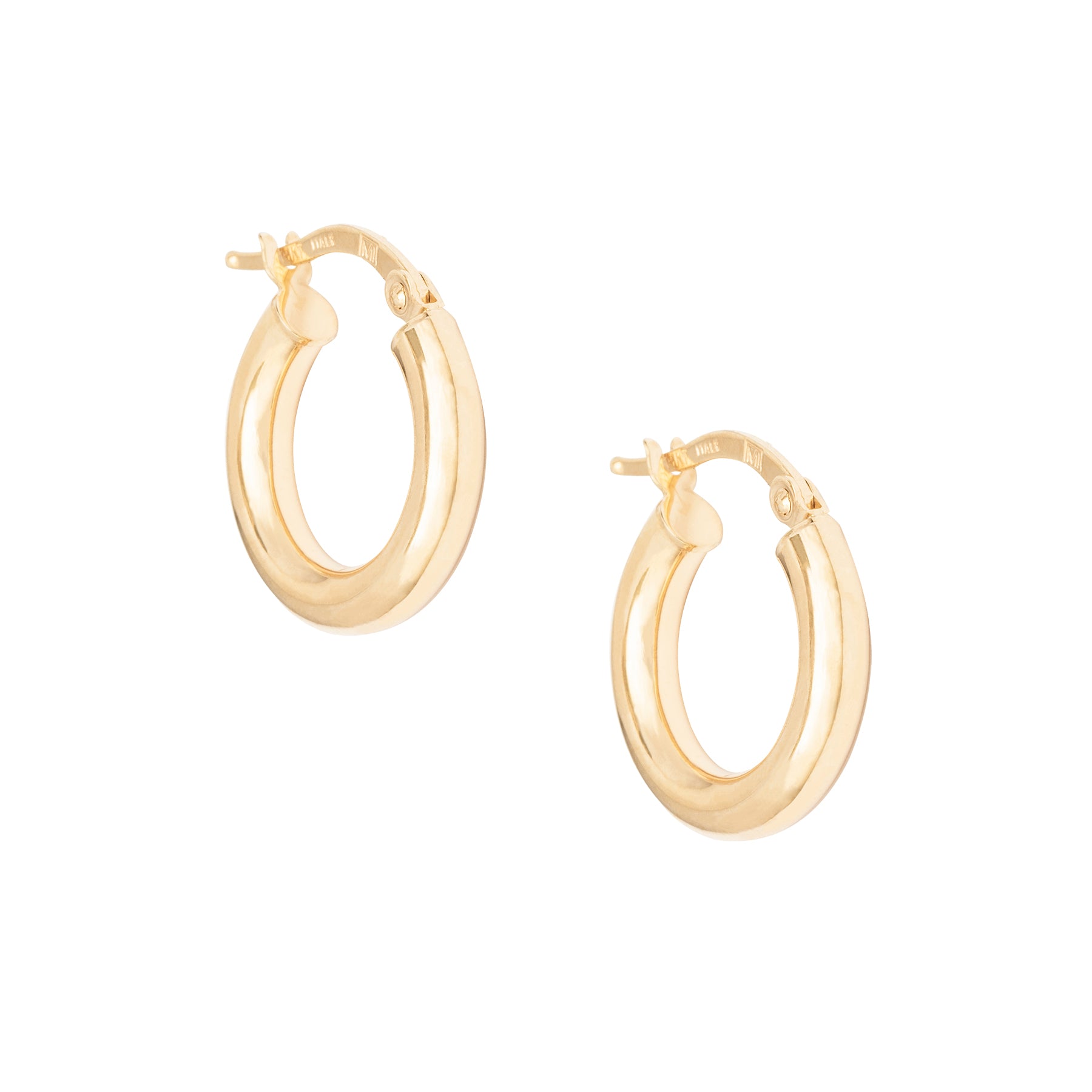 .5" 3MM Thick Gold Hoops - Nina Segal Jewelry