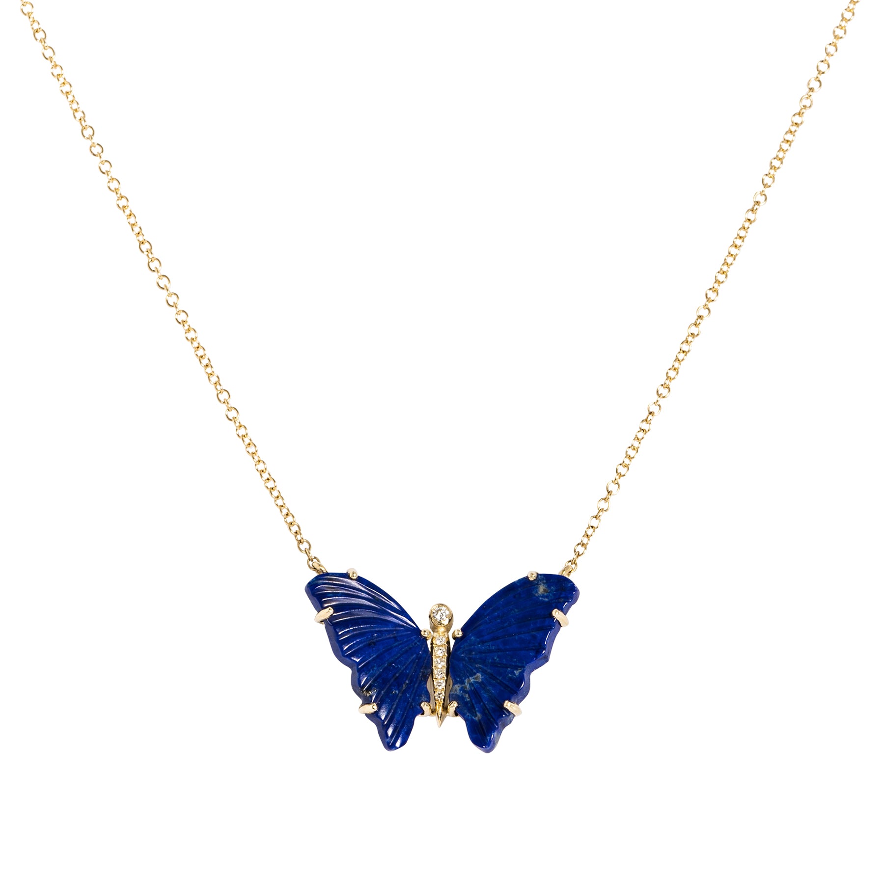 Lapis Butterfly Necklace - Nina Segal Jewelry