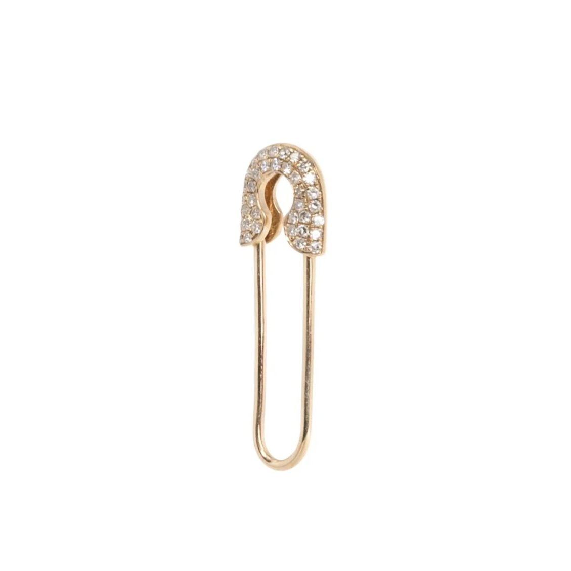 Medium Single Sided Diamond Safety Pin - Nina Segal Jewelry