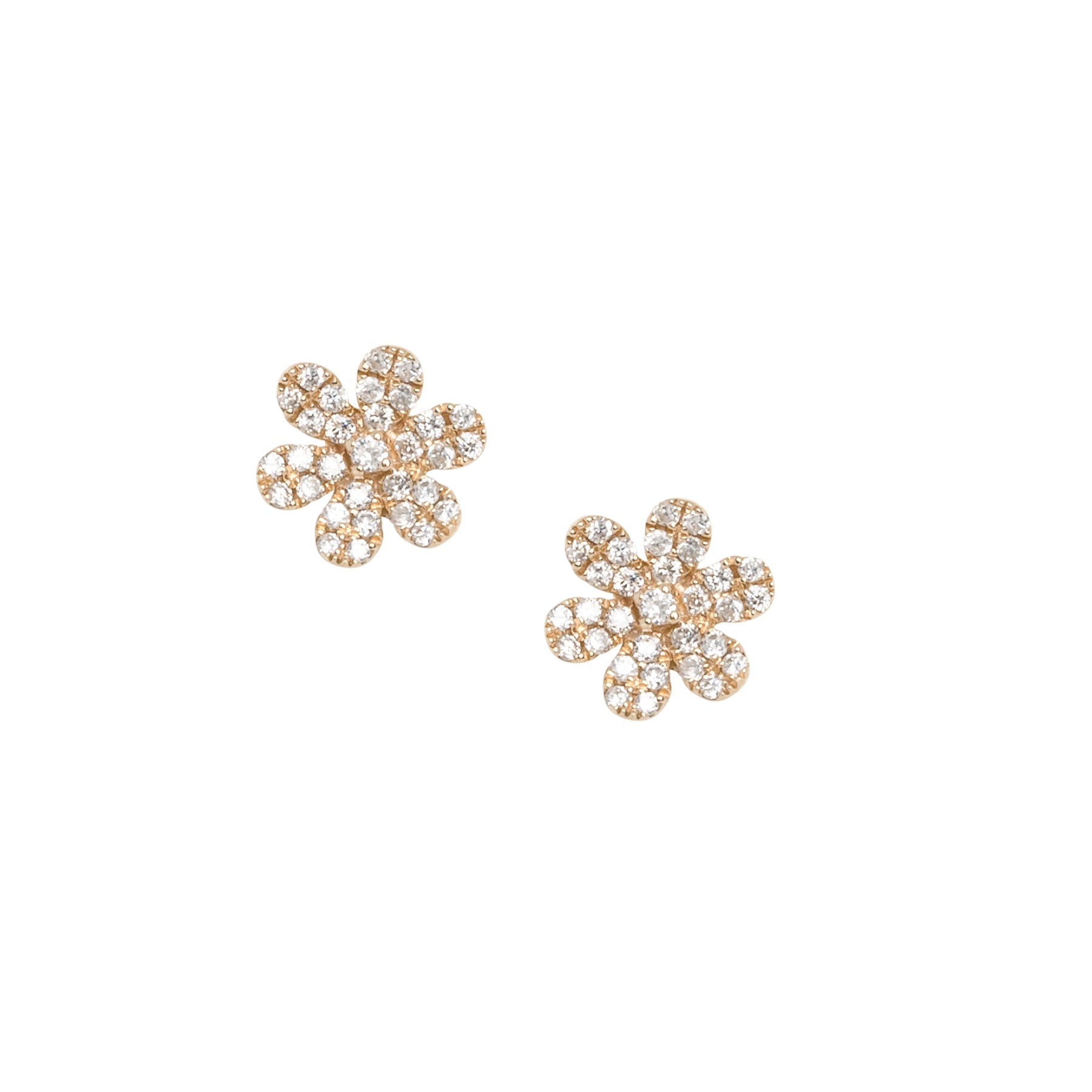 Daisy Diamond Flower Studs - Nina Segal Jewelry