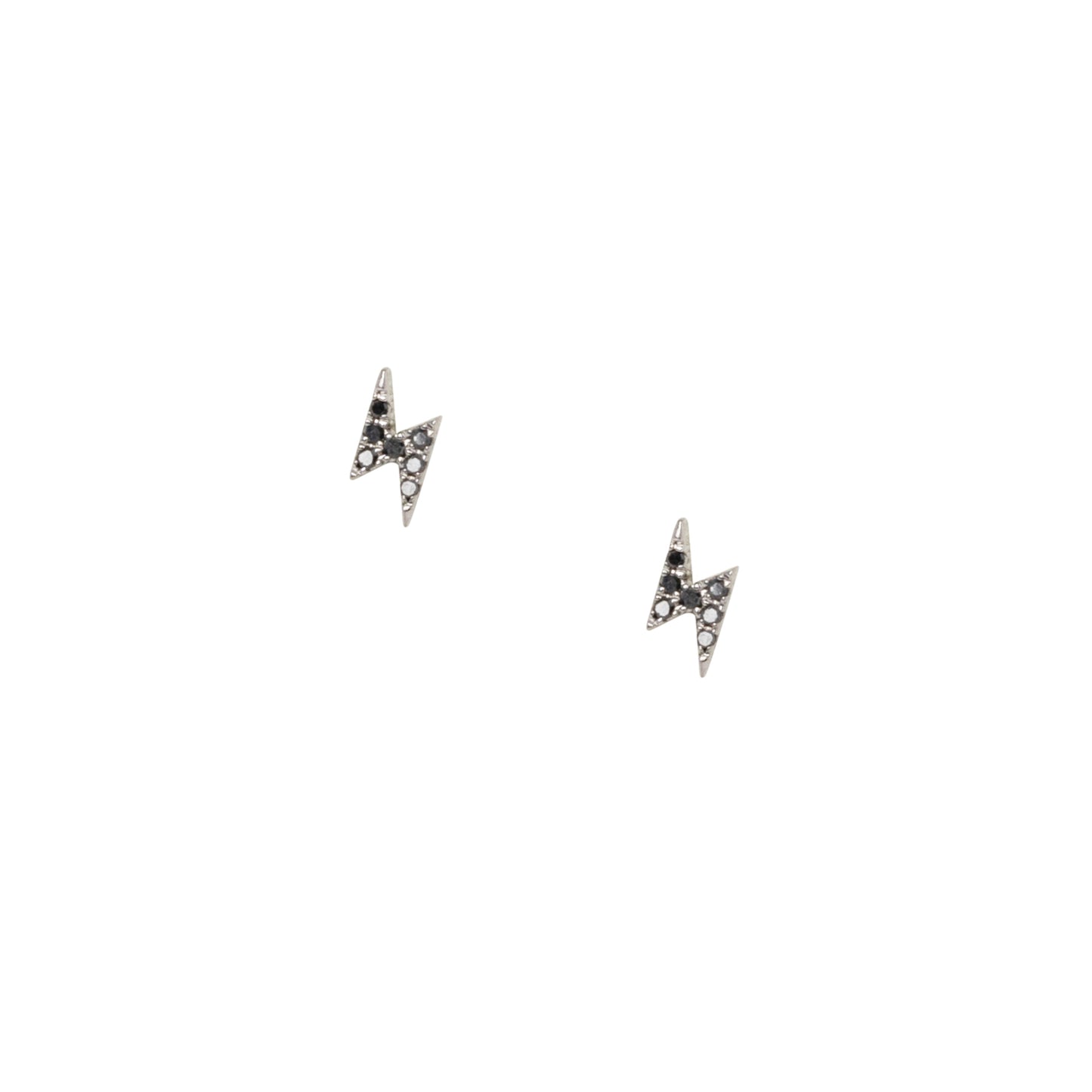 Tiny Diamond Lightning Bolt Studs - Nina Segal Jewelry