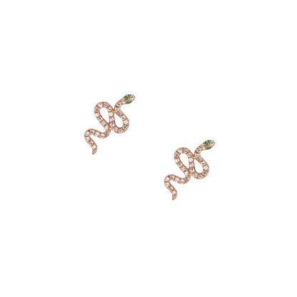 Small Slithering Snake Studs - Nina Segal Jewelry