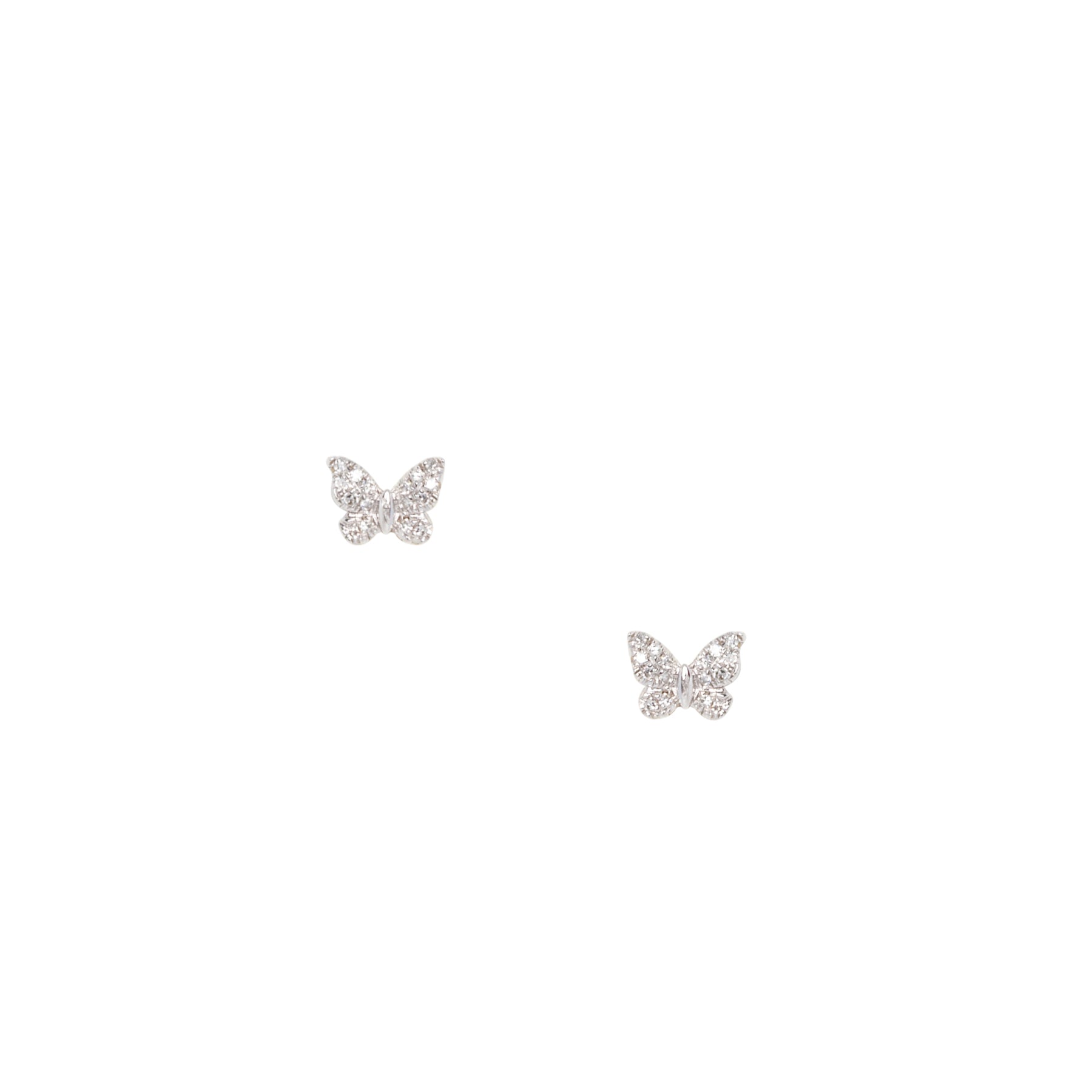 Small Butterfly Diamond Studs - Nina Segal Jewelry